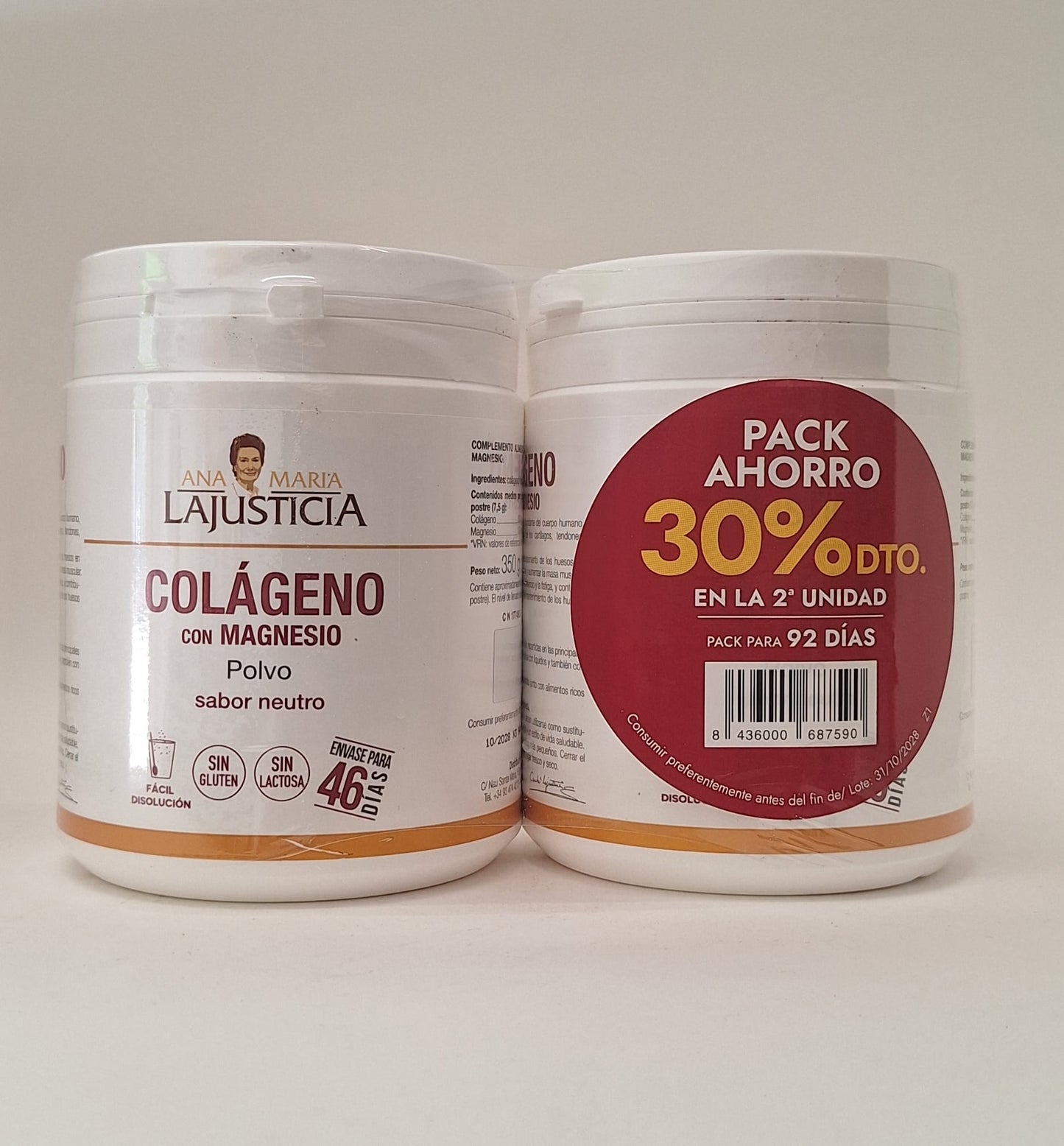 Colágeno + Magnesio – Ana María La Justicia (Polvo 350 g)